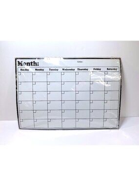 Magnetic Refrigerator Monthly Family Planner Calendar Dry Erase 16.9" x 11.8"
